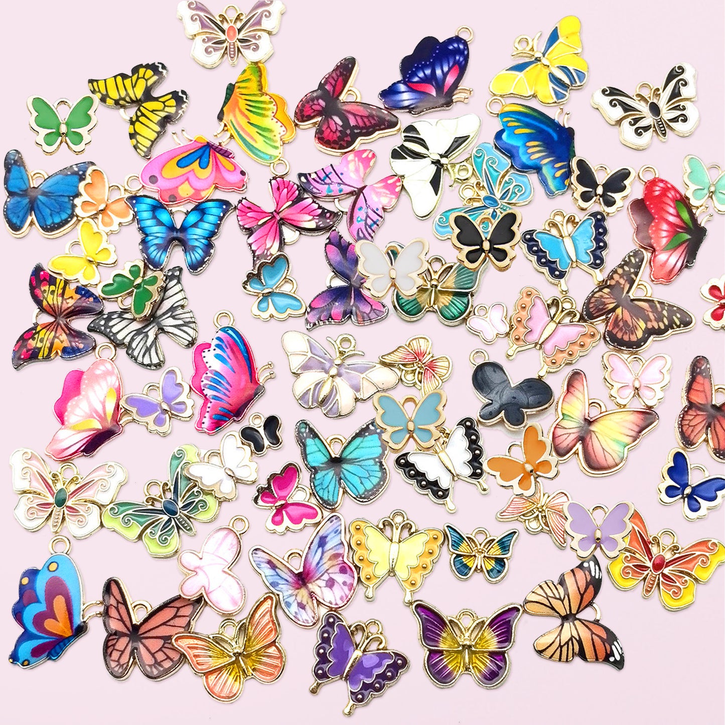 126 Pcs Butterfly Charms